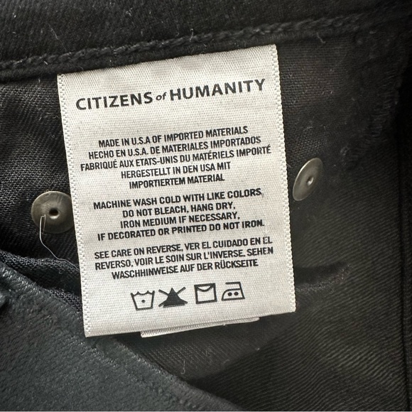 Sz 24 Citizens Of Humanity Rocket High Rise Skinny Waxed Jeans - Picture 7 of 8
